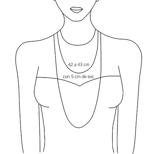 Collar Eslabones Redondos Pequeños – Chapa de Oro