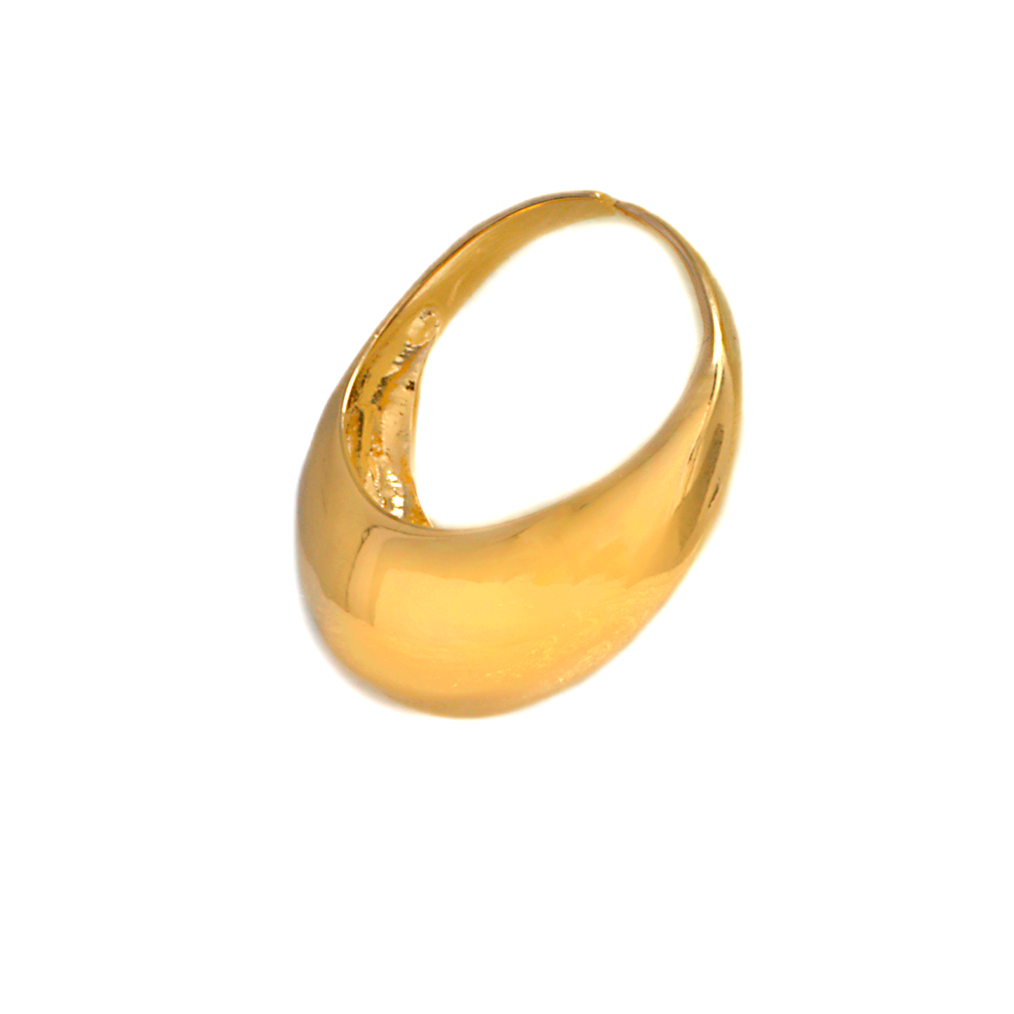 Anillo Ajustable Ancho - Chapa de Oro