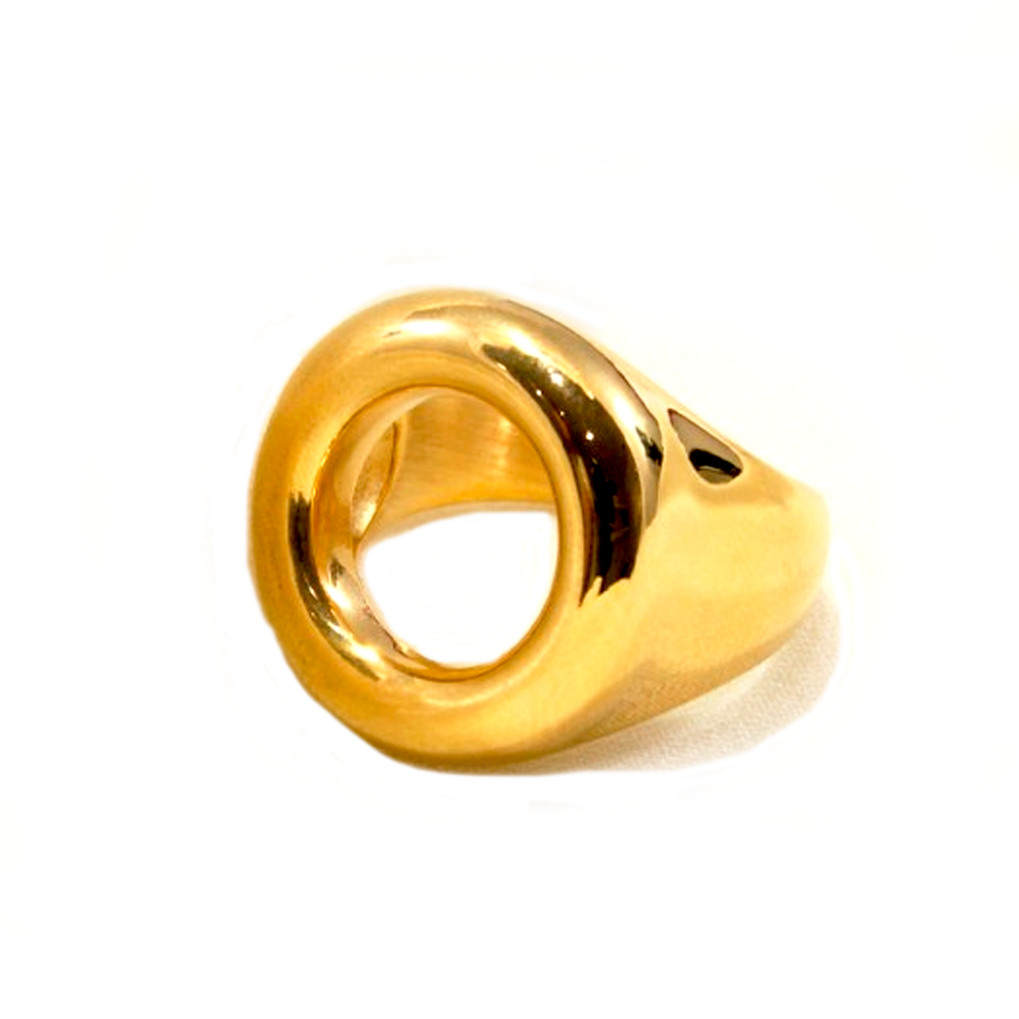 Anillo Circulo - Chapa de Oro