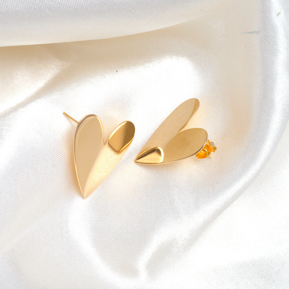 Arete Corazón - Chapa de Oro