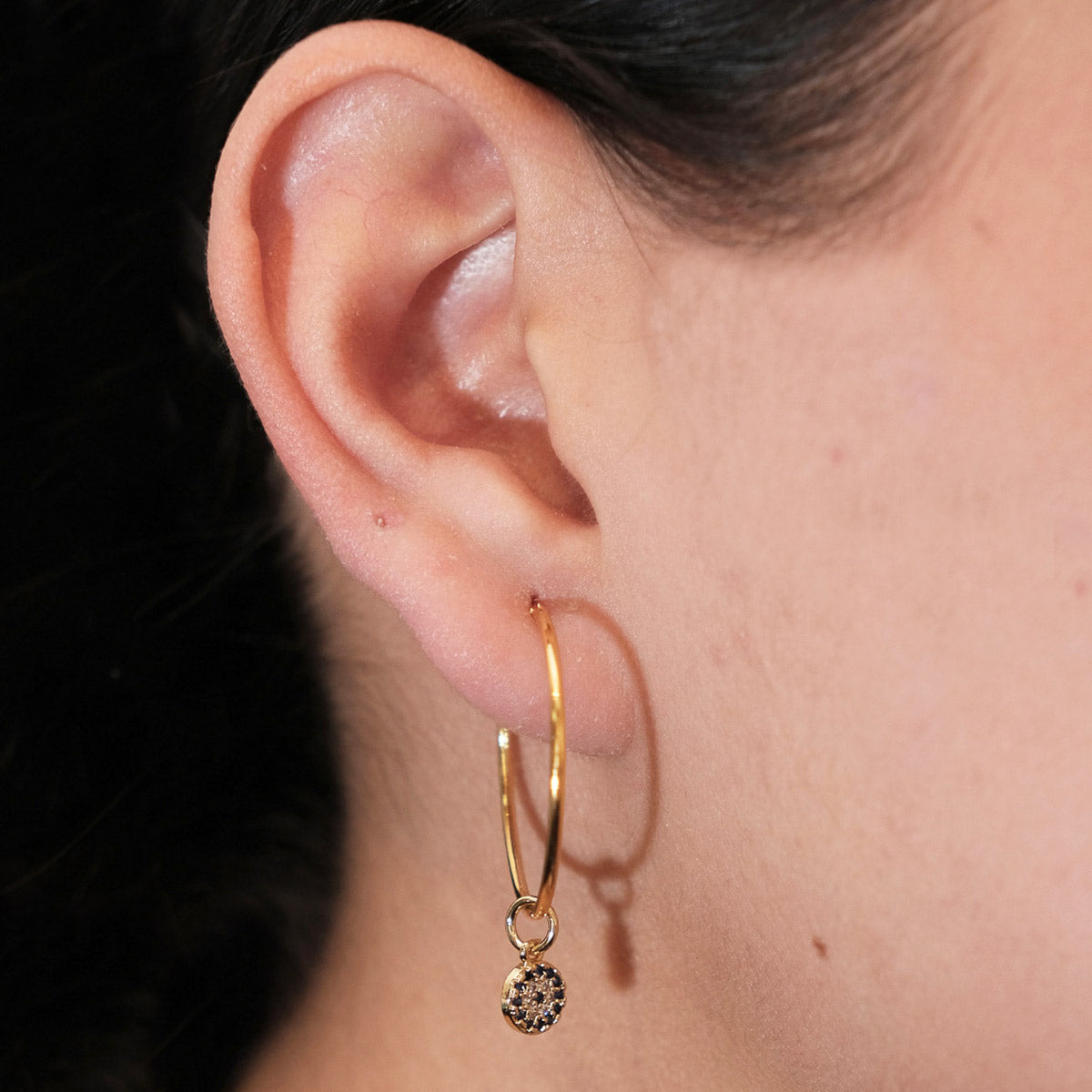 Arracadas con Dije – Chapa de Oro