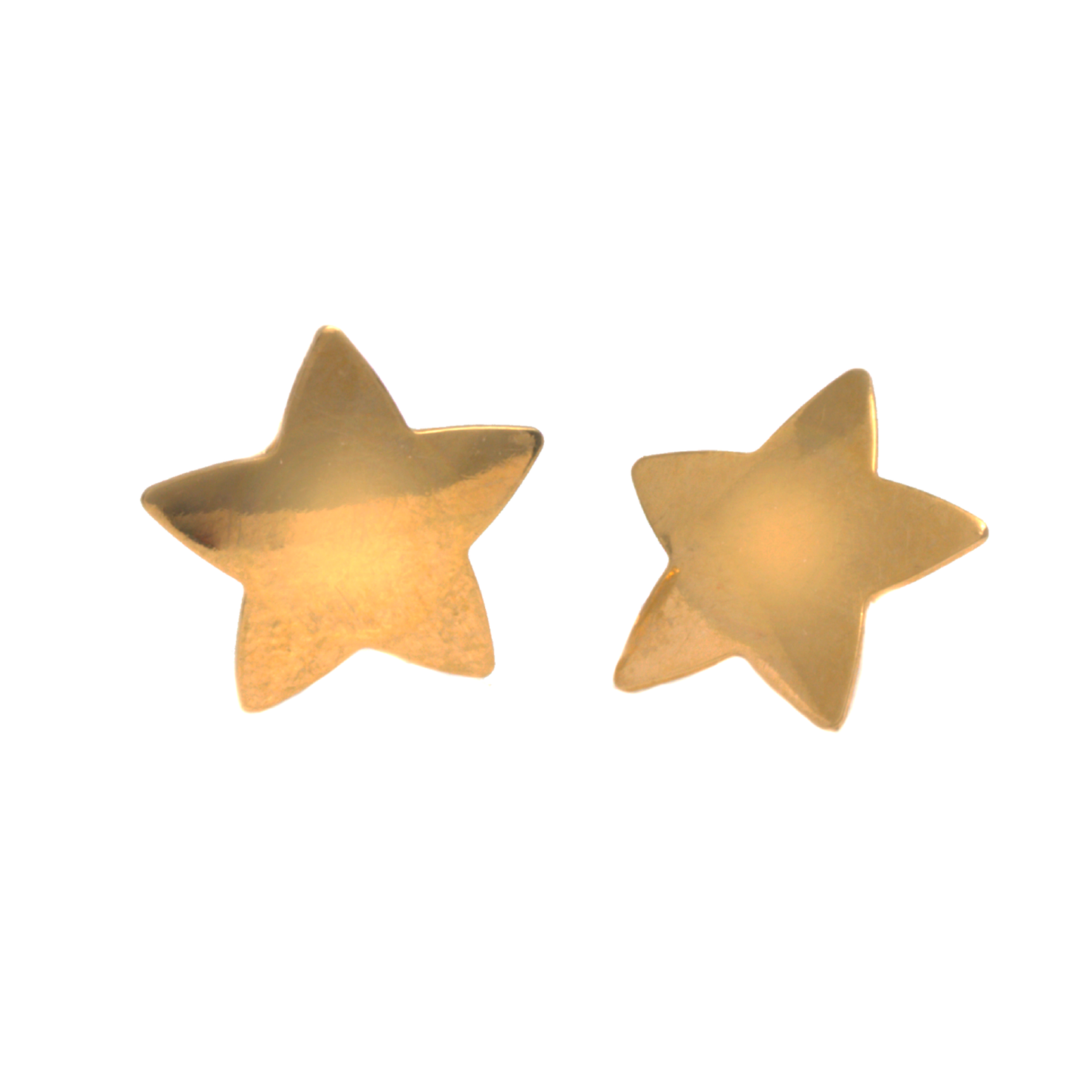 Arete Silver Flat Star – Chapa de Rodio