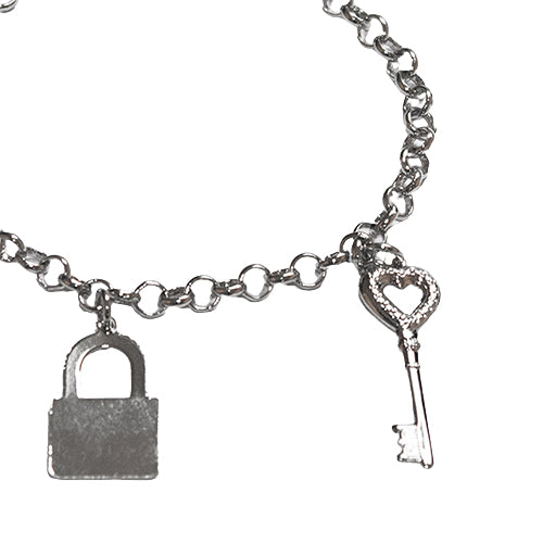 Pulsera Eslabones, Candado & Llave