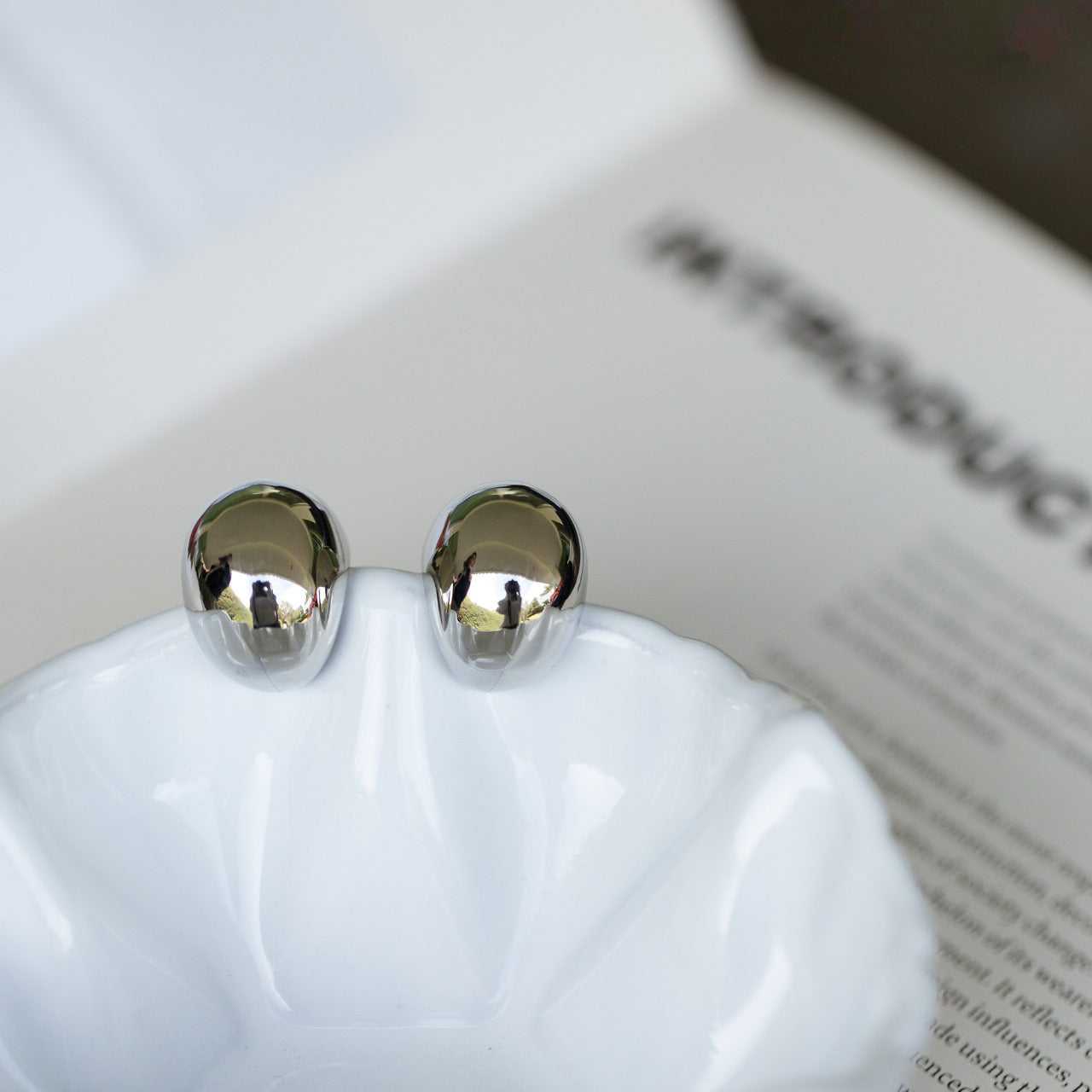 Arracada Chunky - Chapa de Rodio