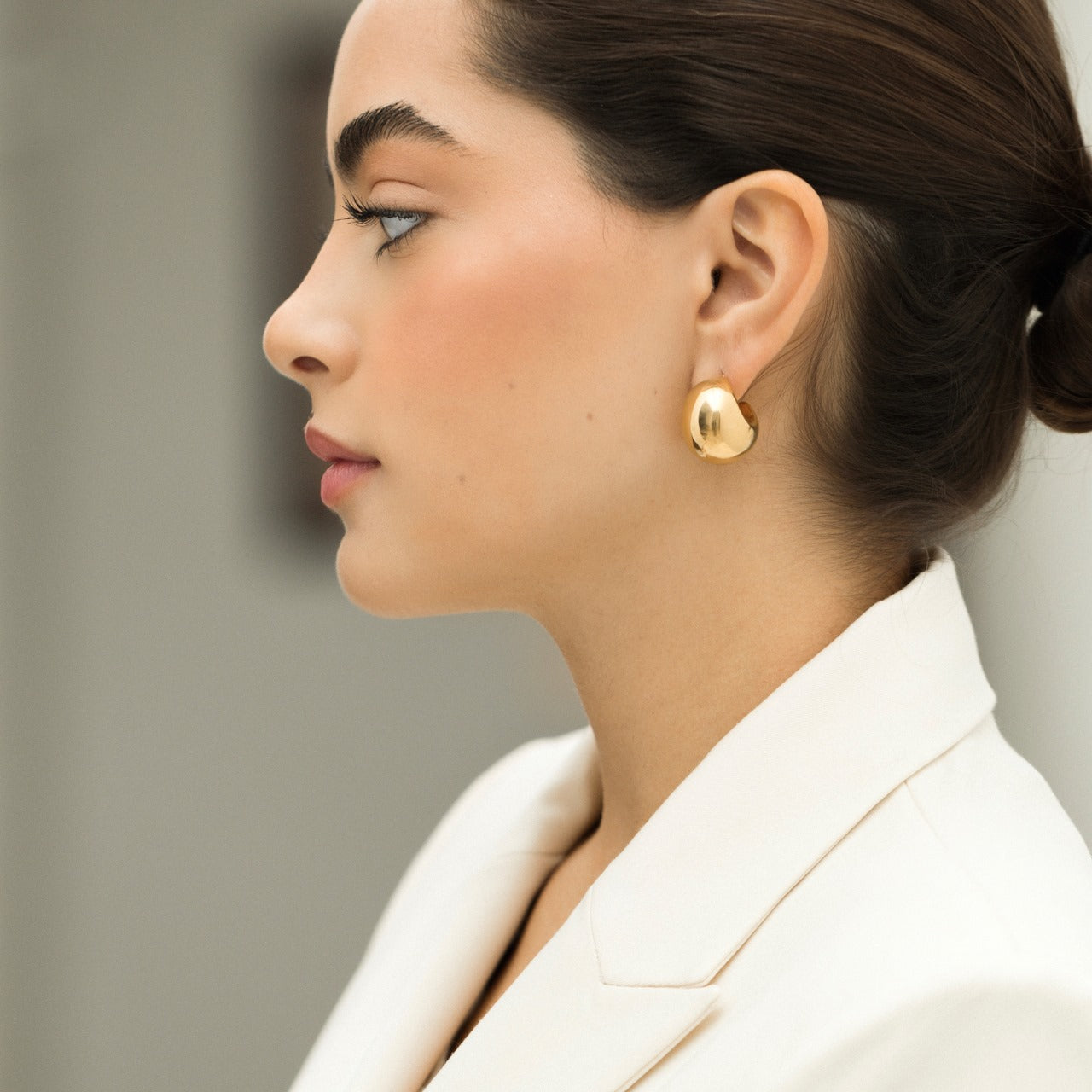 Arracada Chunky - Chapa de Oro