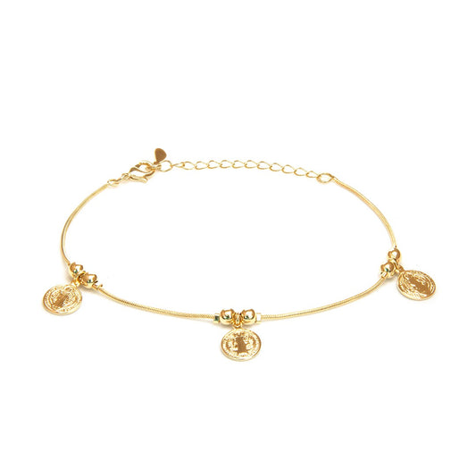 Pulsera San Benito - Chapa de Oro