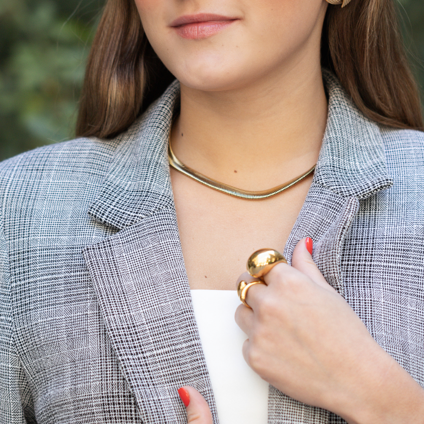 Cadena Plana - Chapa de Oro