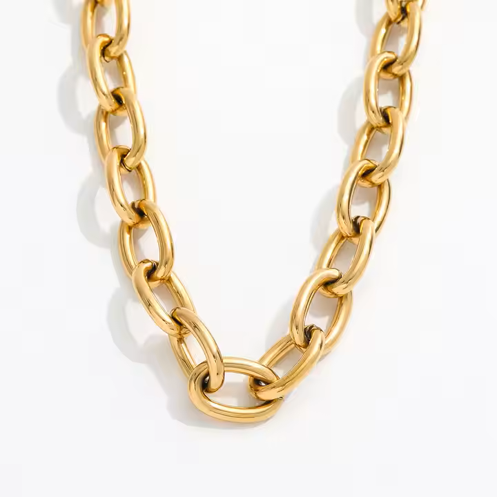 Pulsera Eslabones - Chapa de Oro