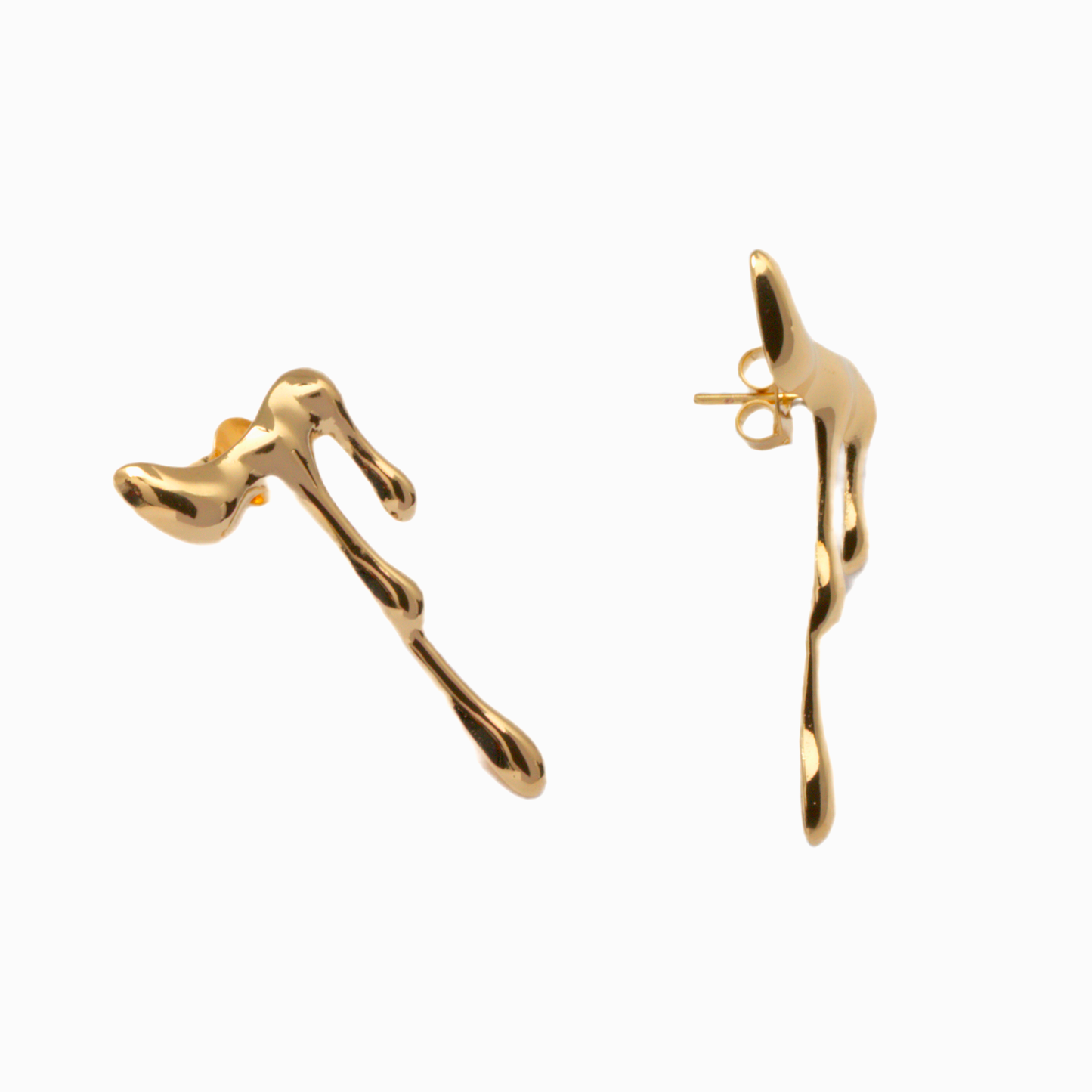 Arete Gotas Colgantes - Chapa de Oro