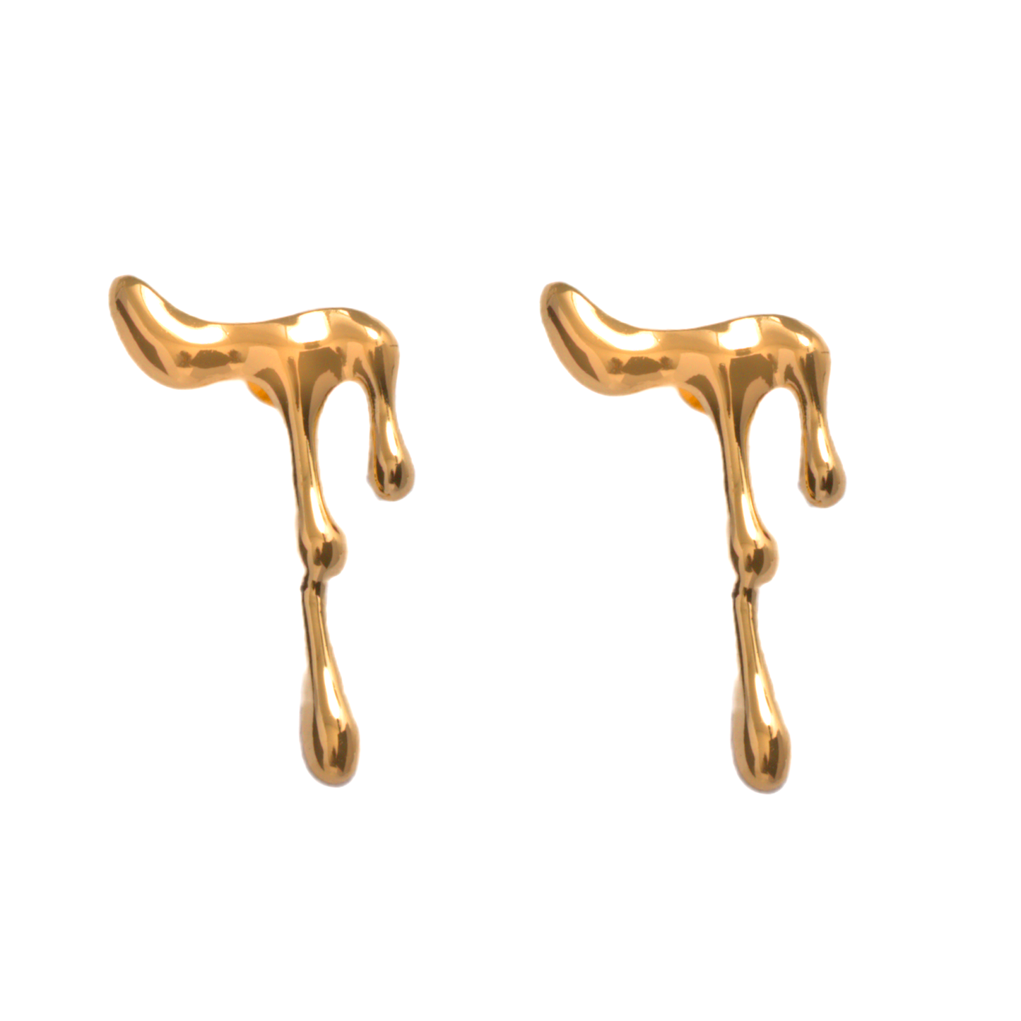 Arete Gotas Colgantes - Chapa de Oro