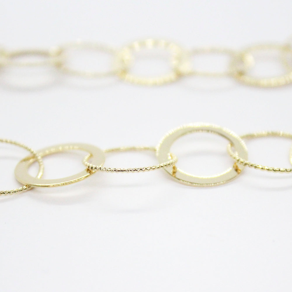Collar Eslabones Redondos, Delgados y Gruesos – Chapa de oro