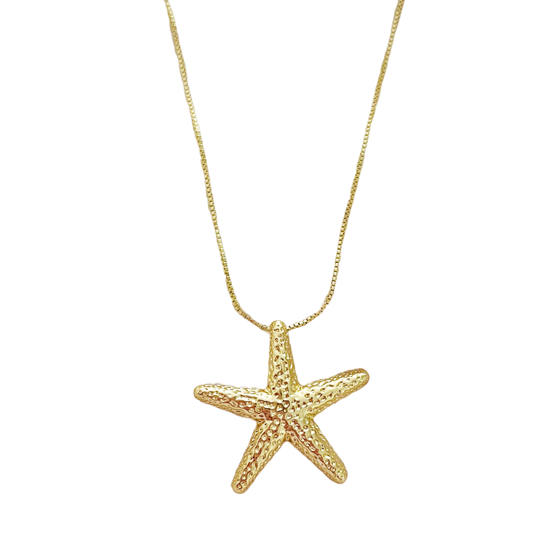 Collar Estrella de Mar Chunky - Chapa de Oro