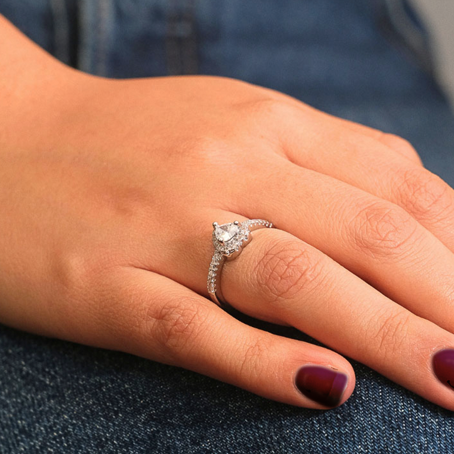 Anillo Por Siempre - Chapa de Rodio