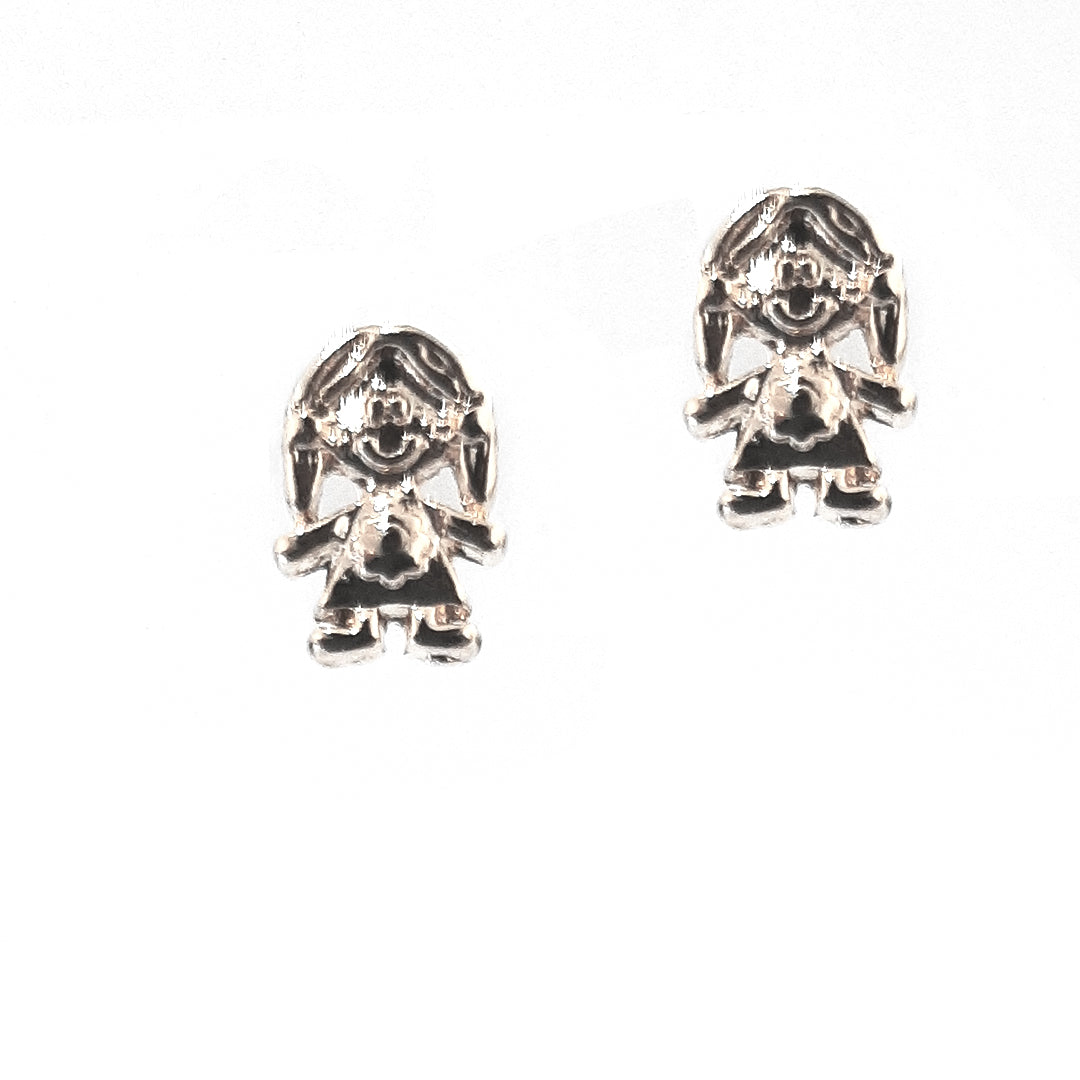 Arete Smile Girl – Chapa de Rodio