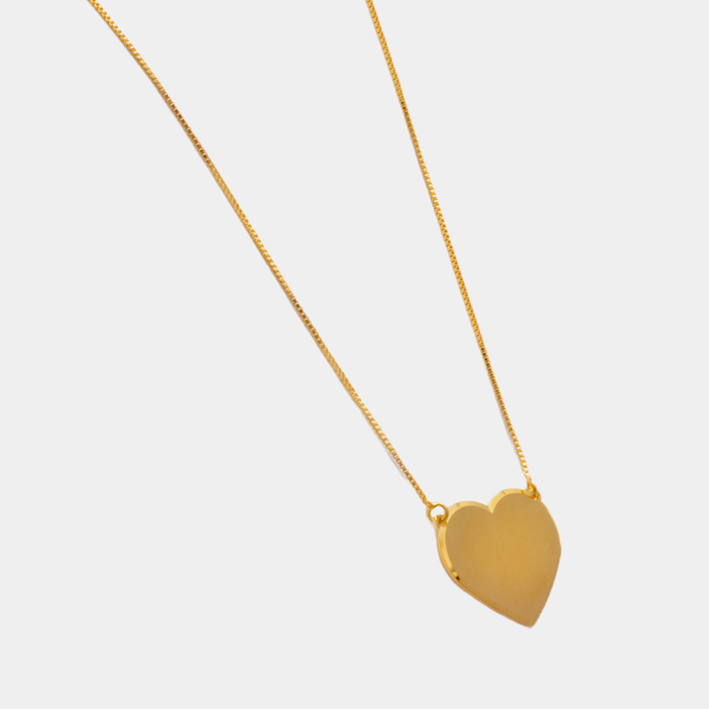 Heart Necklace - Chapa de Oro