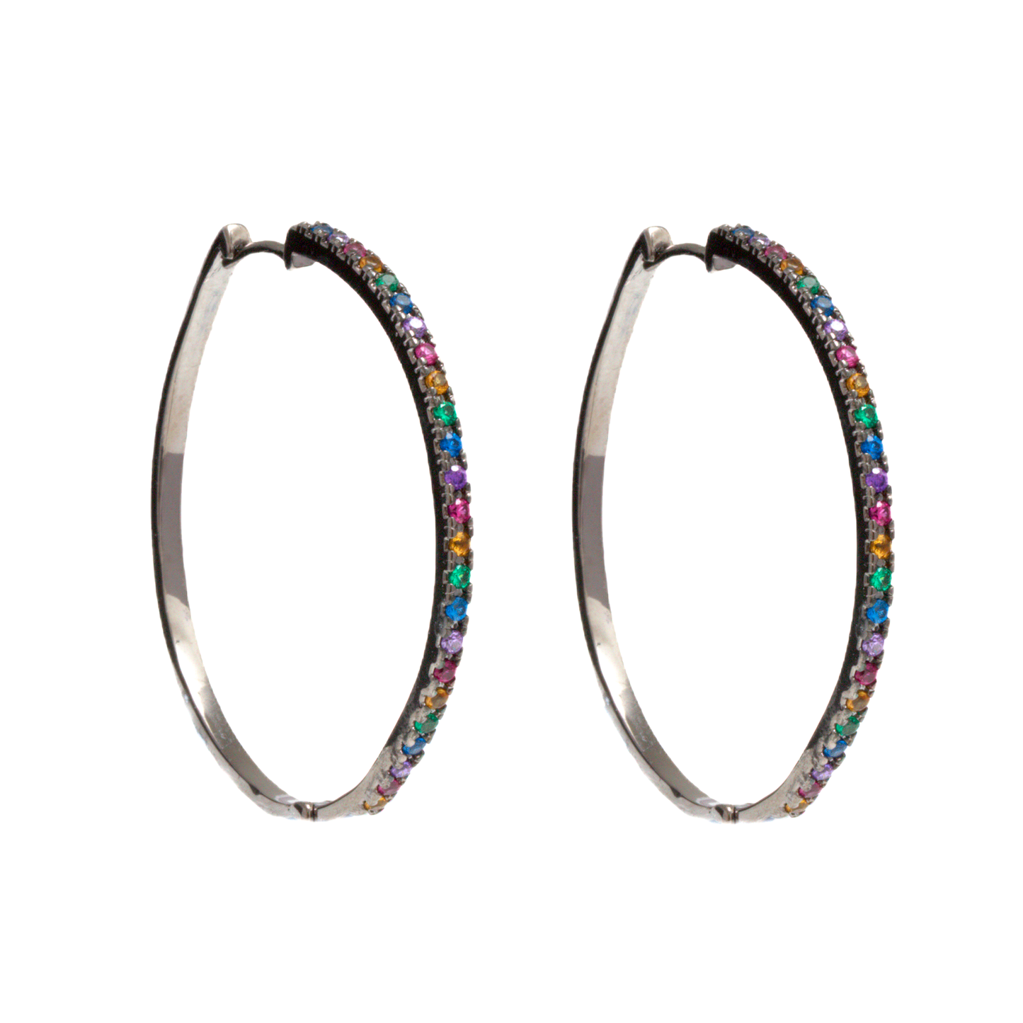 Arracada Rainbow - Chapa de Rodio