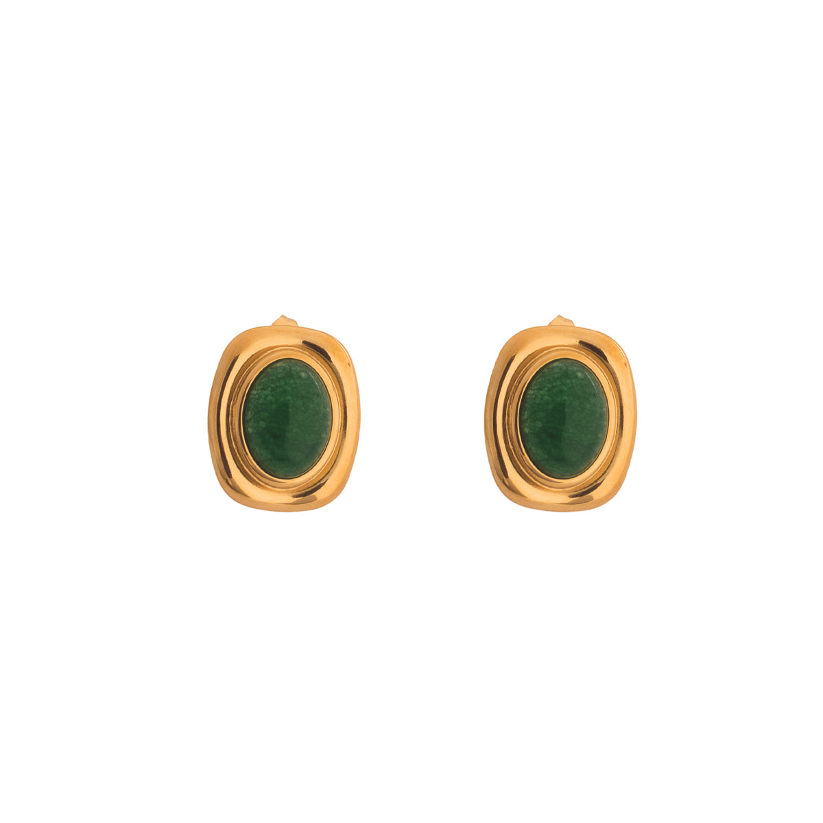 Green Earring - Chapa de Oro
