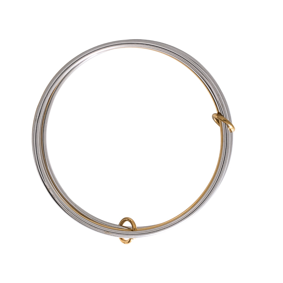 Gold and silver bracelet