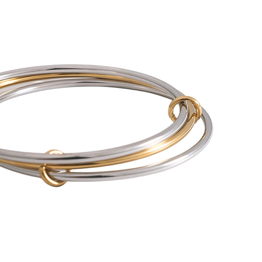 Gold and silver bracelet