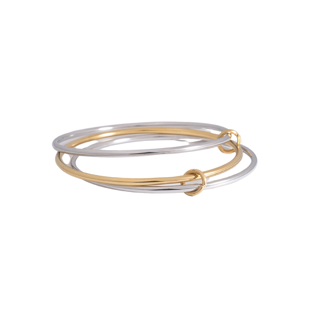 Gold and silver bracelet