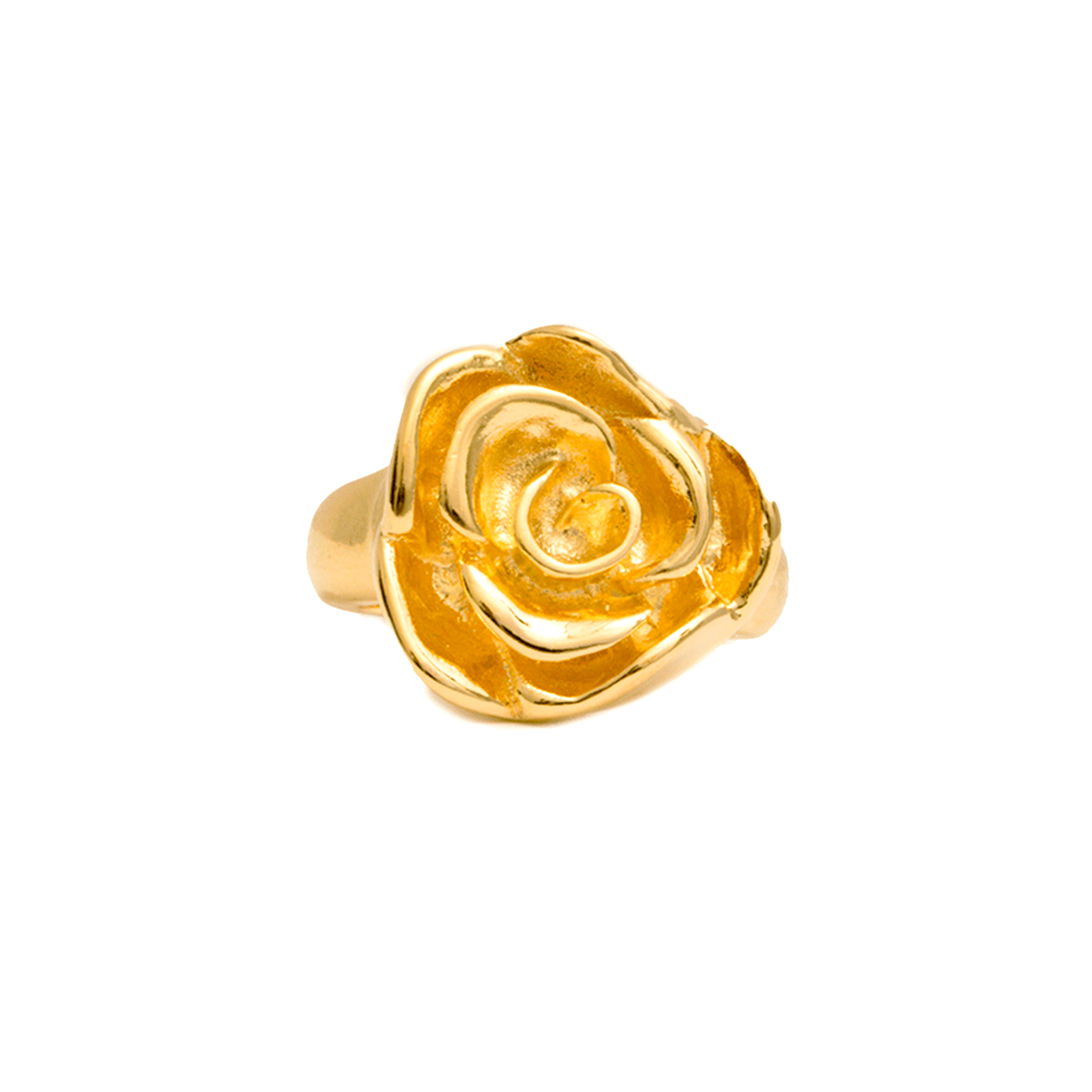 Anillo Rosal Ajustable - Chapa de Oro