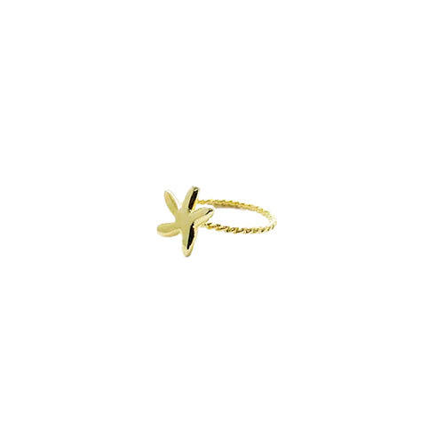 Anillo Golden Sea Star – Chapa de Oro