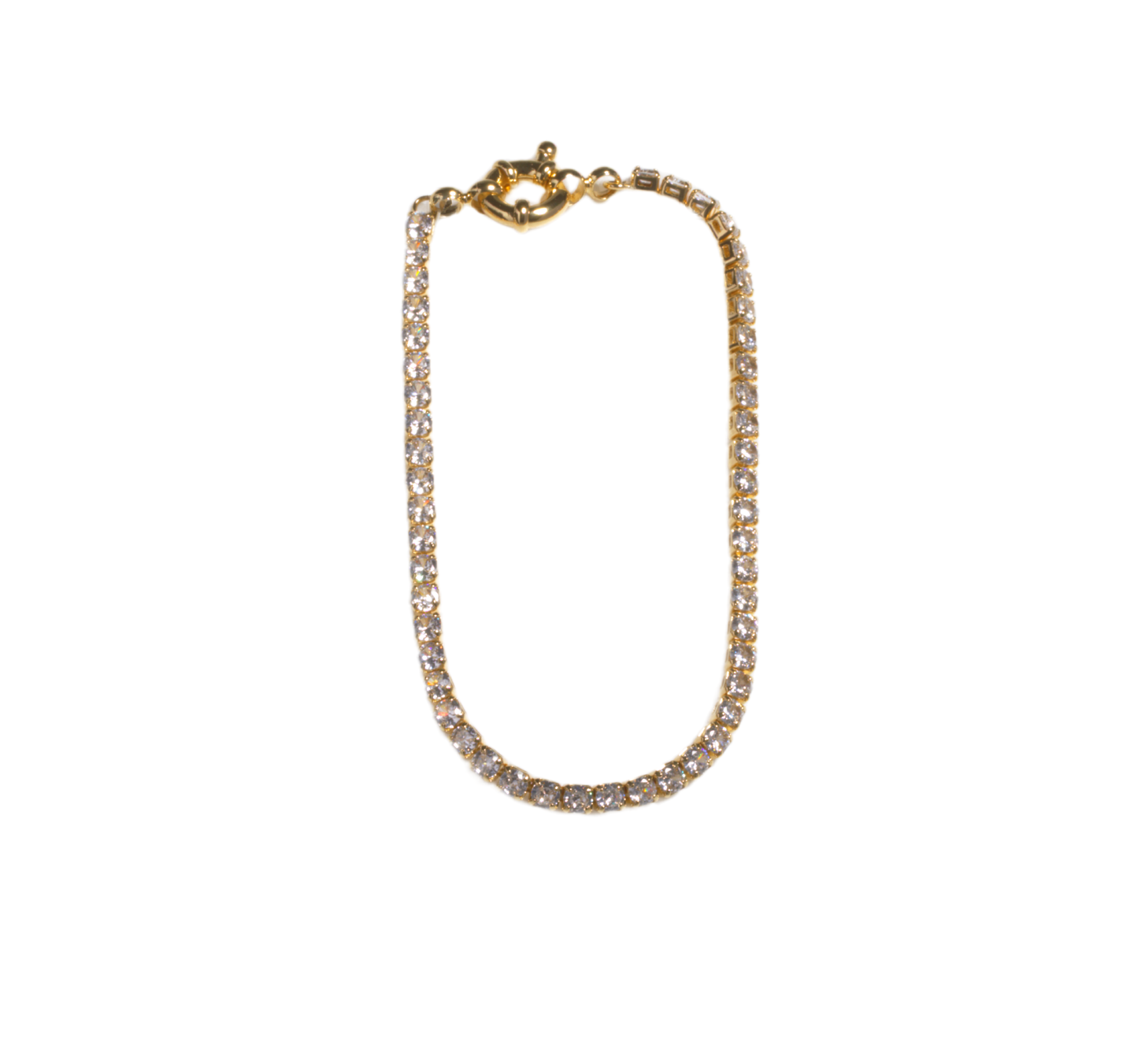 Tennis Bracelet - Chapa de Oro