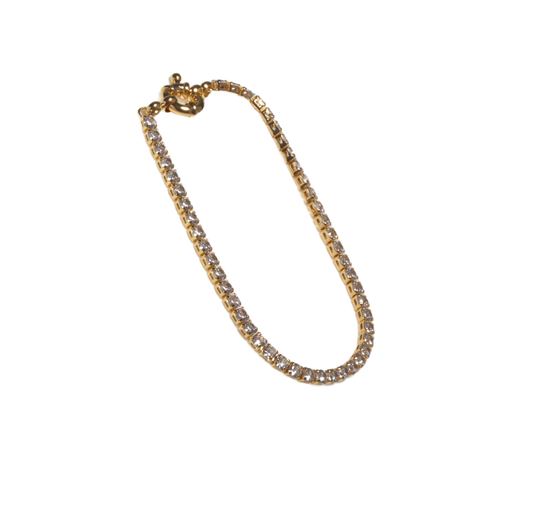 Tennis Bracelet - Chapa de Oro