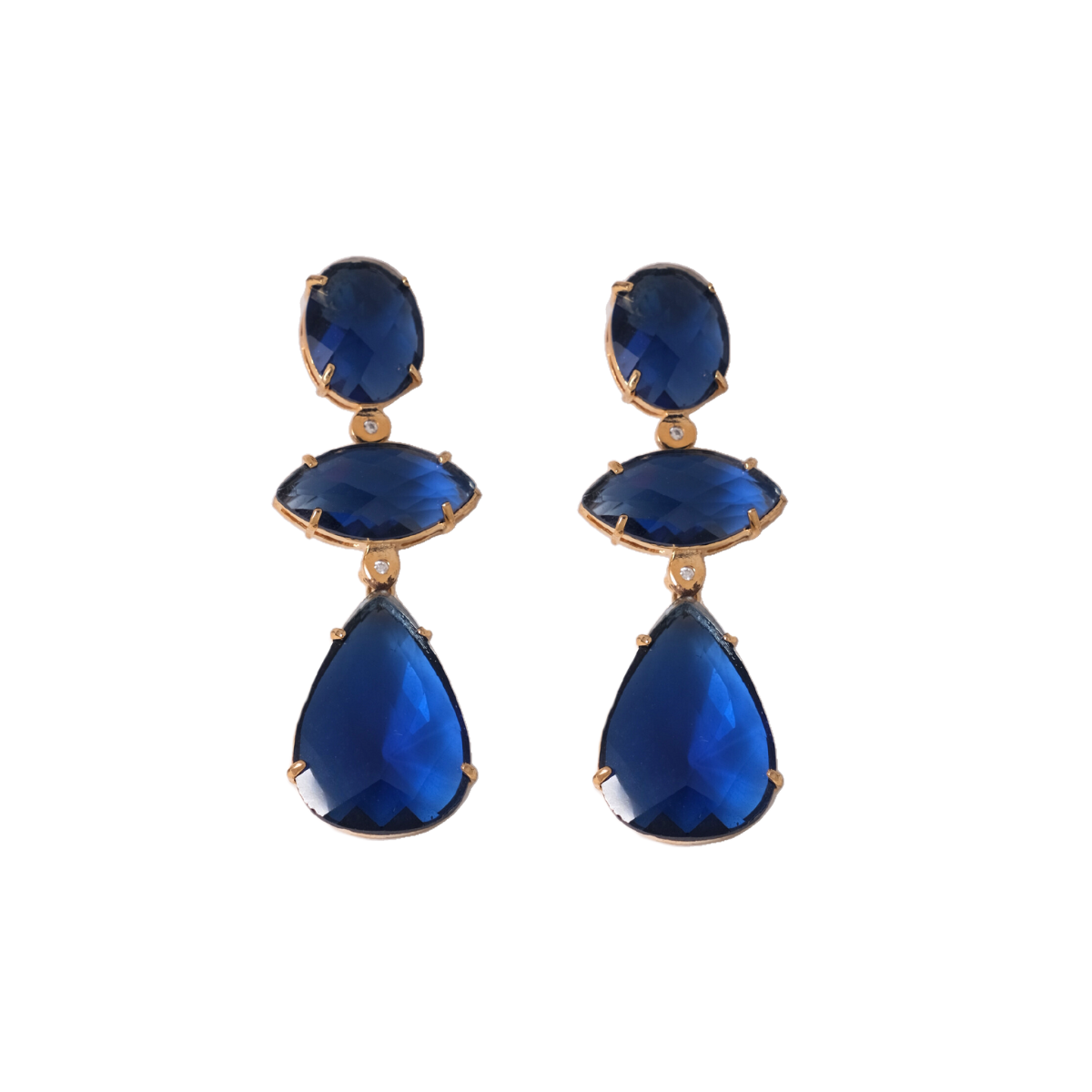 Aretes Piedras Azules