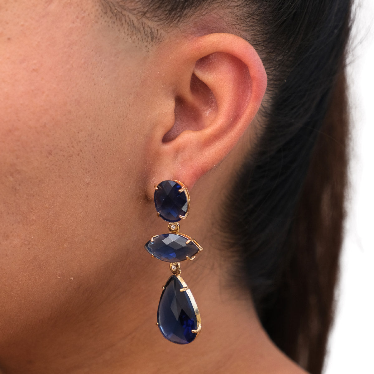 Aretes Piedras Azules