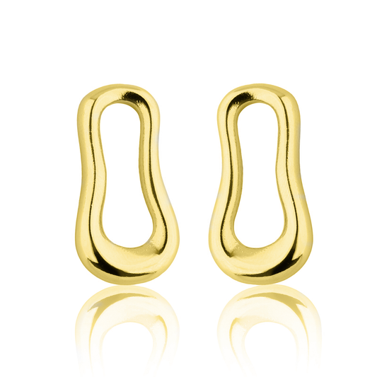 Arete Irregular Mediano - Chapa de Oro