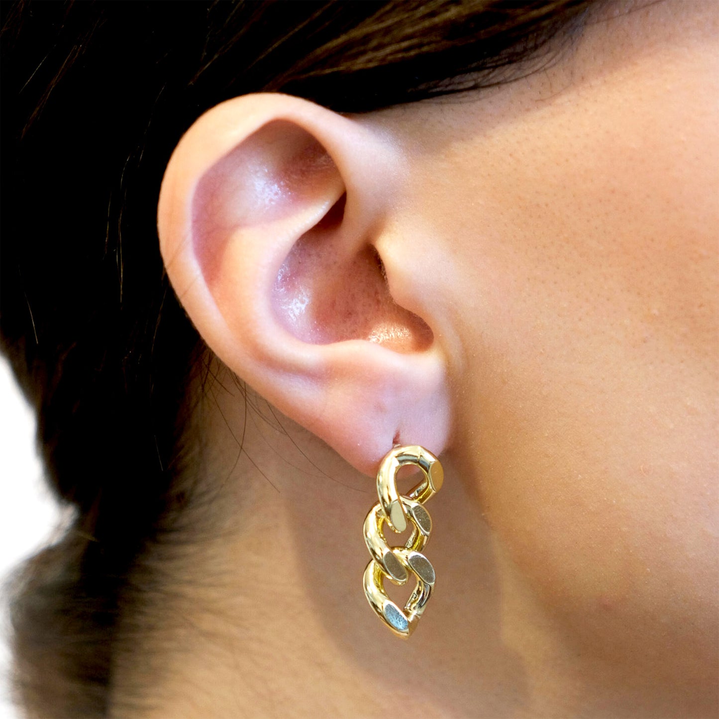 Aretes Cadena – Chapa de Oro