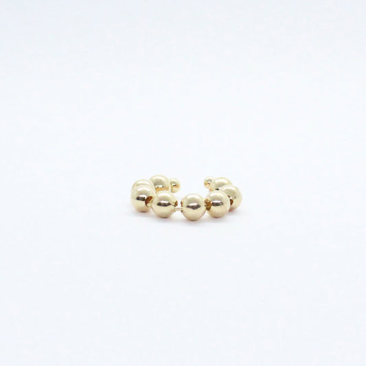 Earcuff Mini con Bolitas - Chapa de Oro