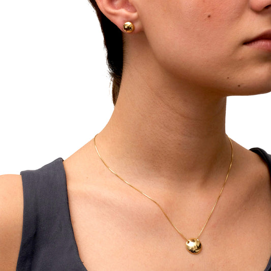 Set Collar con Artes Esfera - Chapa de Oro