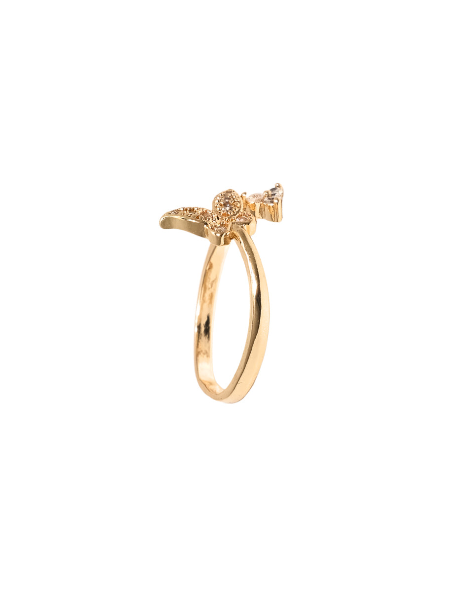 ANILLO MARIPOSA ZIRCONIAS