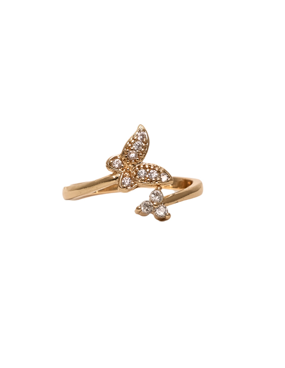 ANILLO MARIPOSA ZIRCONIAS