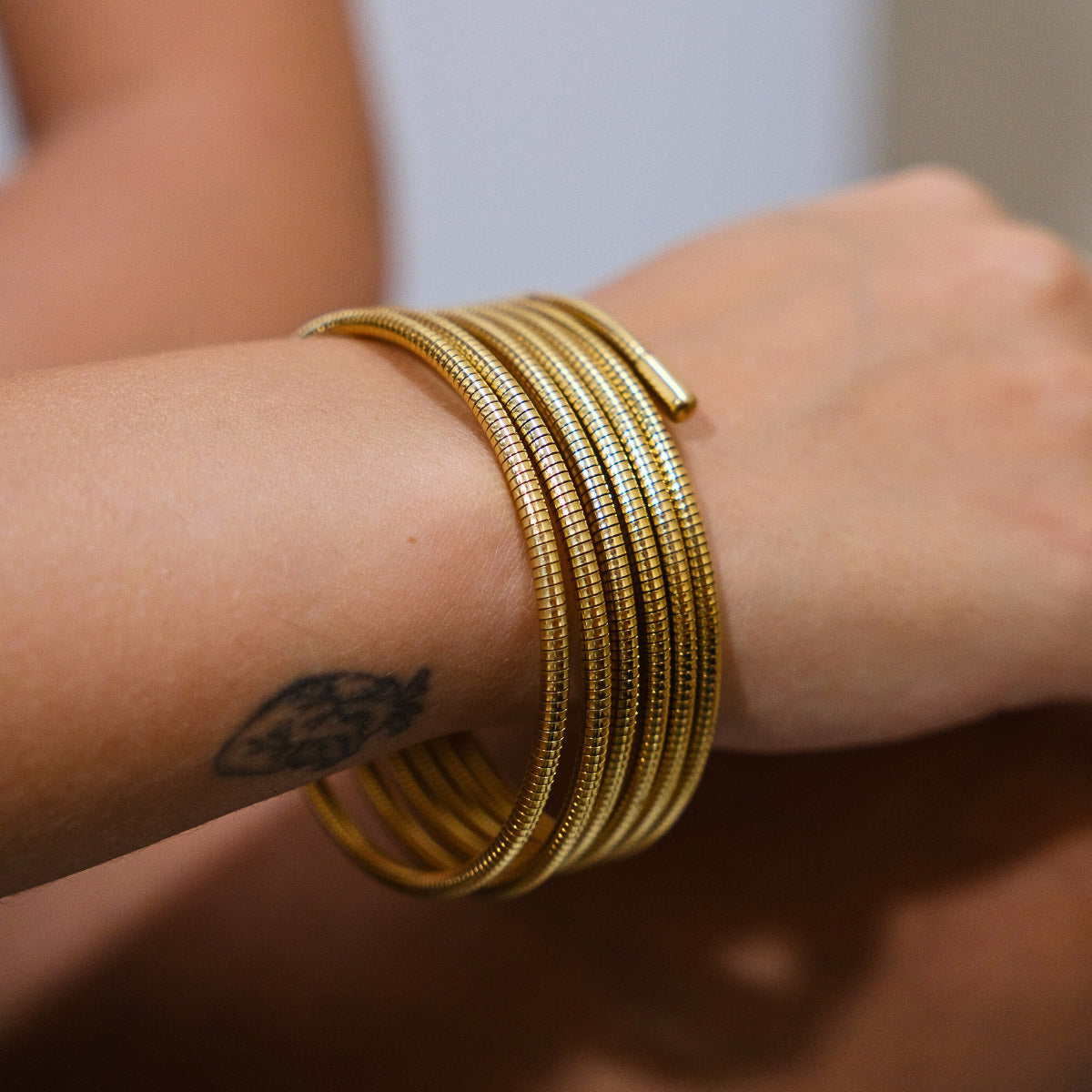 Brazalete Snake - Chapa de Oro