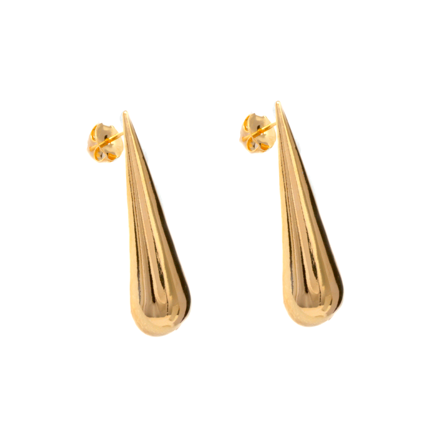 Arete Largo Drop - Chapa de Oro