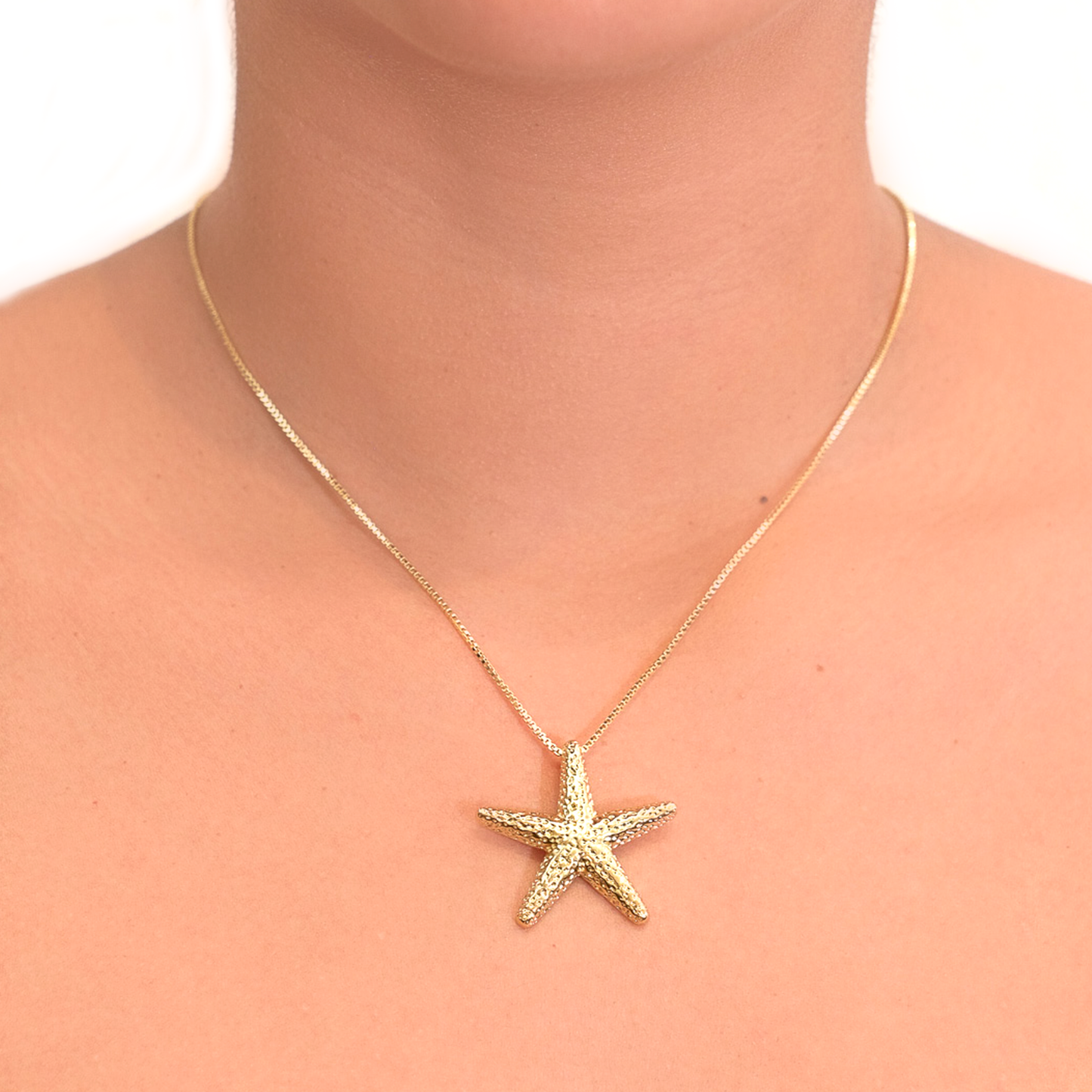 Collar Estrella de Mar Chunky - Chapa de Oro