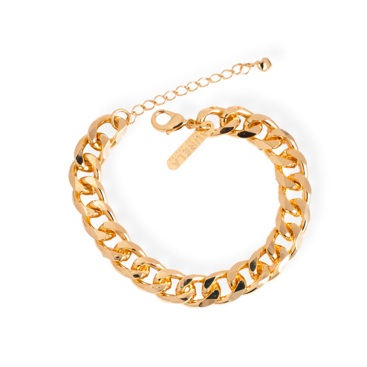 Pulsera Eslabones Chunky - Chapa de Oro