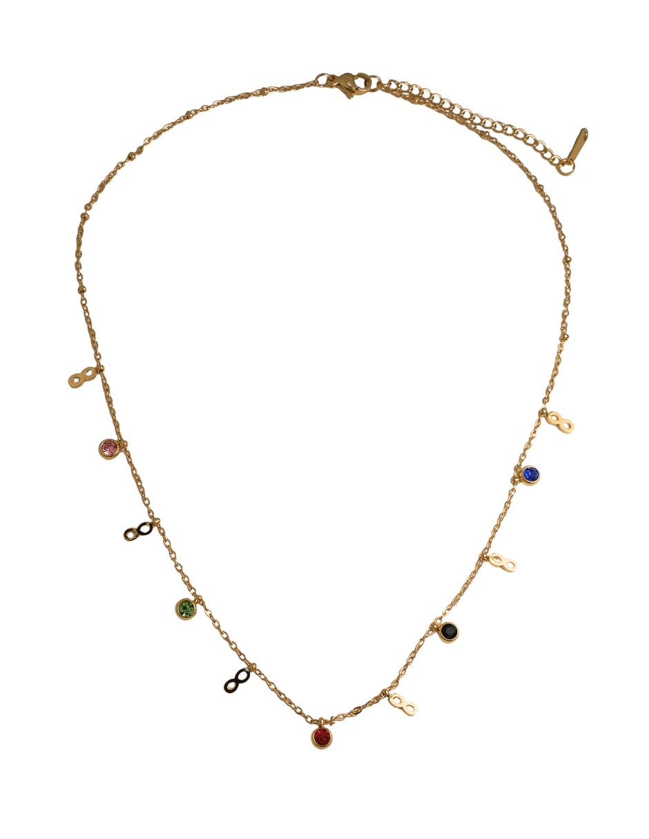 CADENA DIJES INFINITOS Y ZIRCONIAS