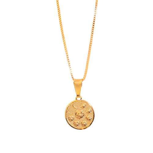 Moon Phase Silver Necklace - Chapa de Rodio