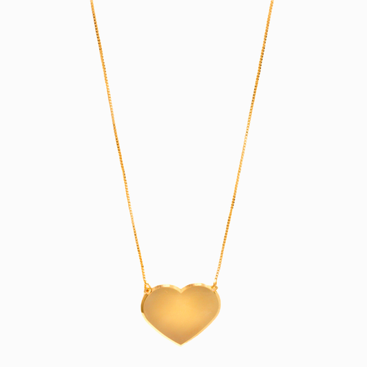 Heart Necklace - Chapa de Oro