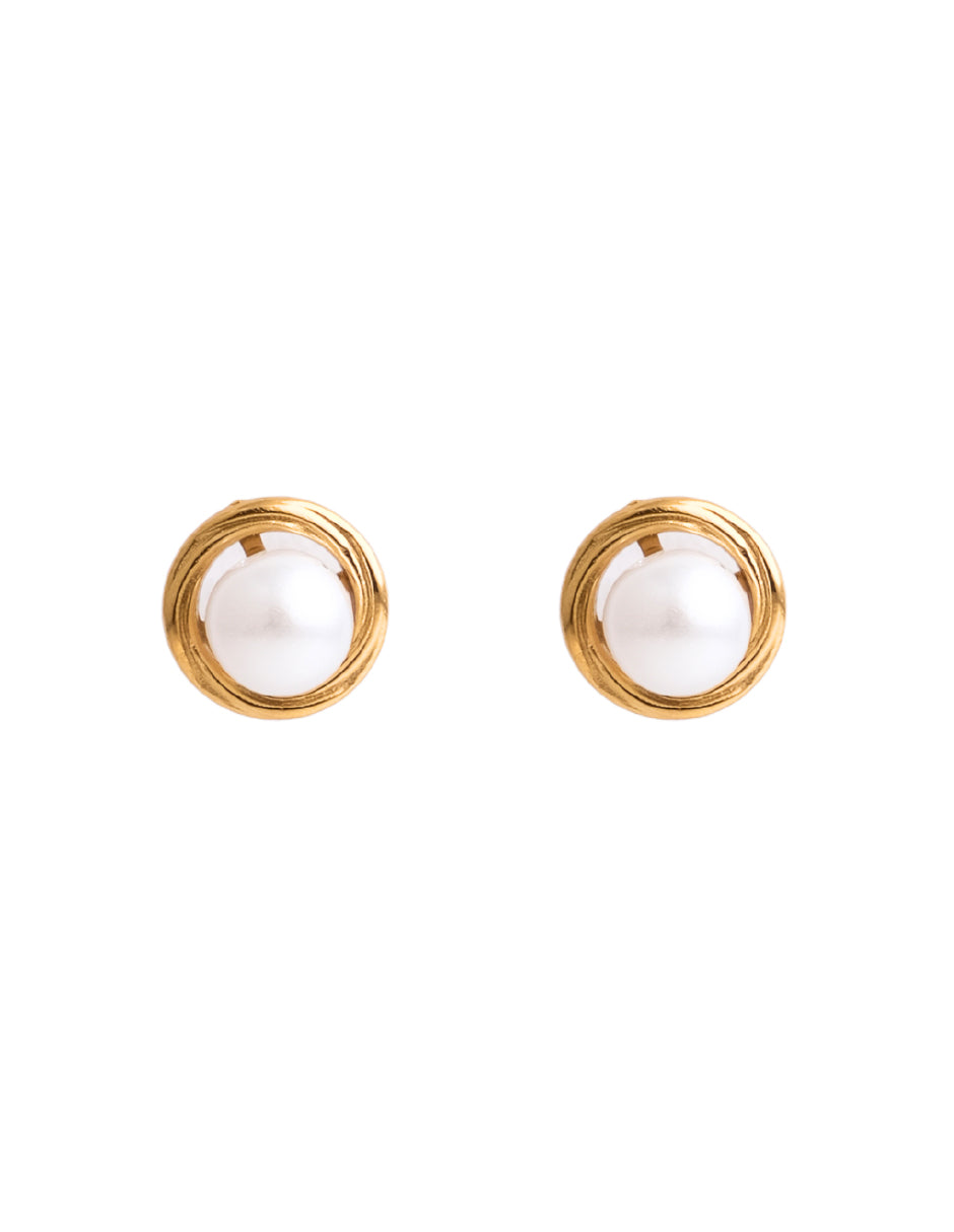 ARETE PEGADO CON PERLA