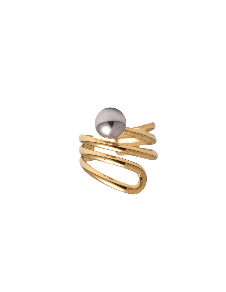 ANILLO COMBINADO CON BOLITA
